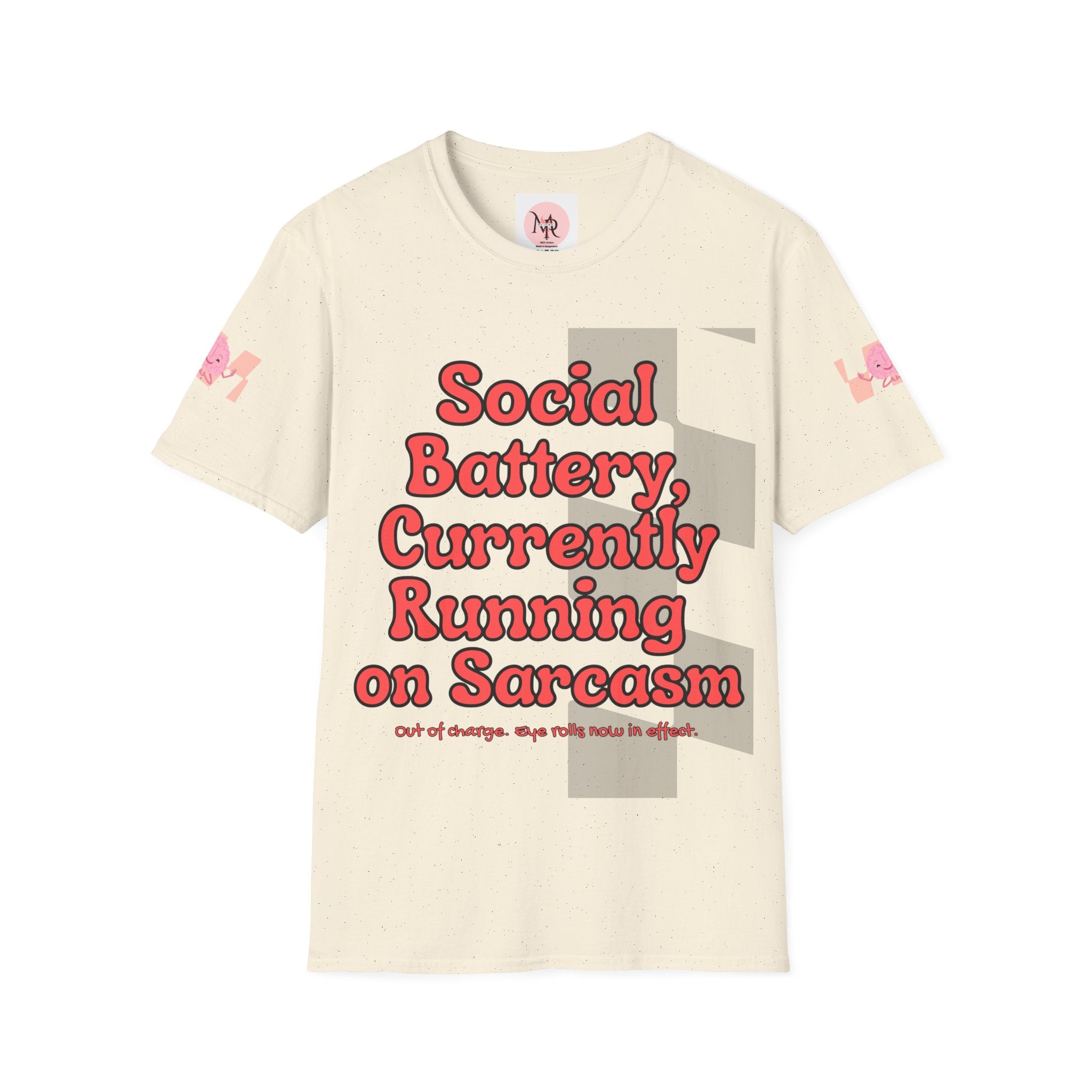 Sarcasm Tee – Social Battery Humour