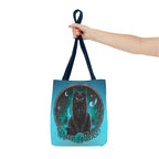 Witch Please Tote Bag – Gothic Black Cat, Spooky Moon Phases, Witchy Aesthetic Shopper