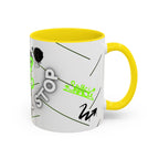 No! Full Stop Mug – Neon Graffiti Bear