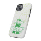 Sassy Quote Marble Crack Phone Case