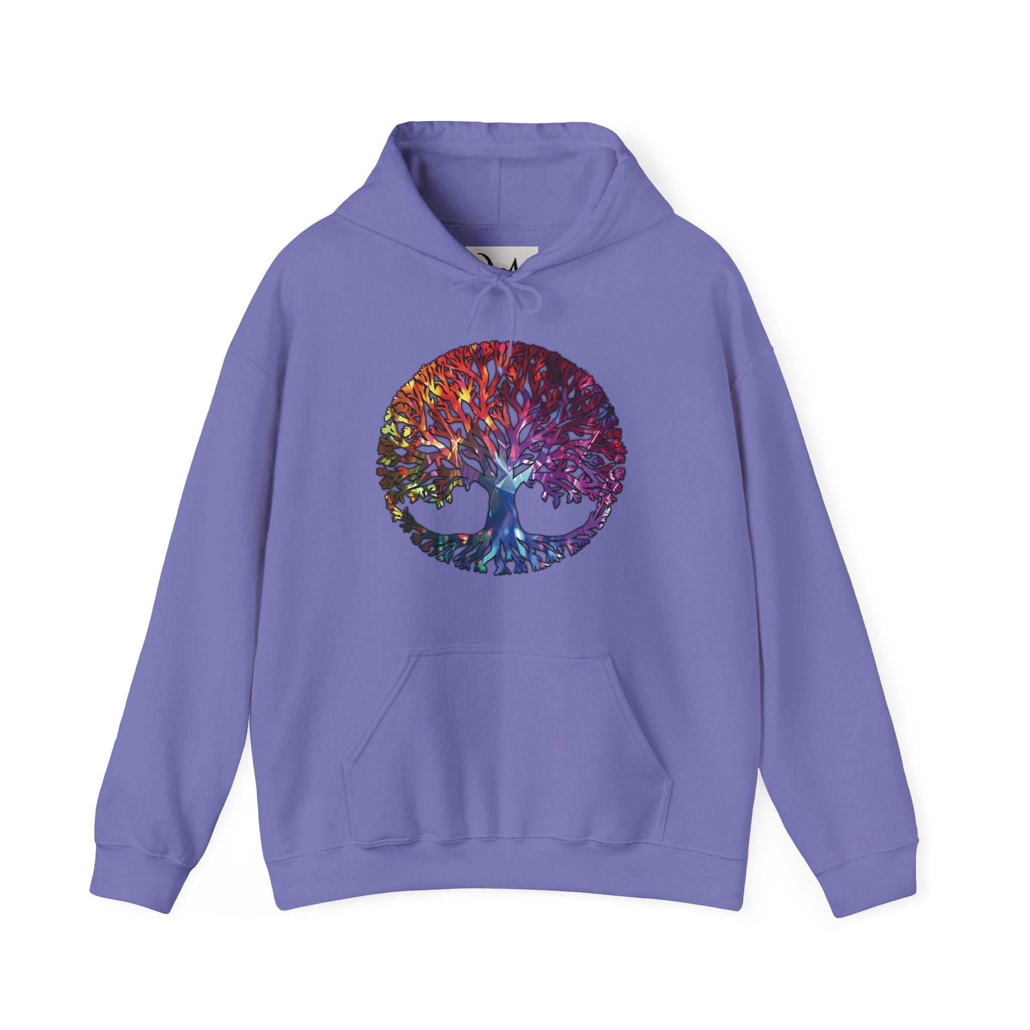 Unapologetically Neurodivergent Hoodie-Holographic Crystal Tree Design, Bold Identity Statement