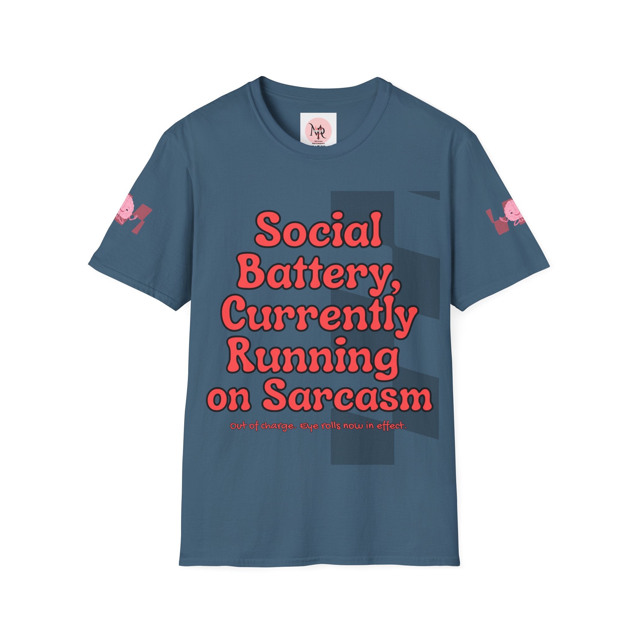 Sarcasm Tee – Social Battery Humour