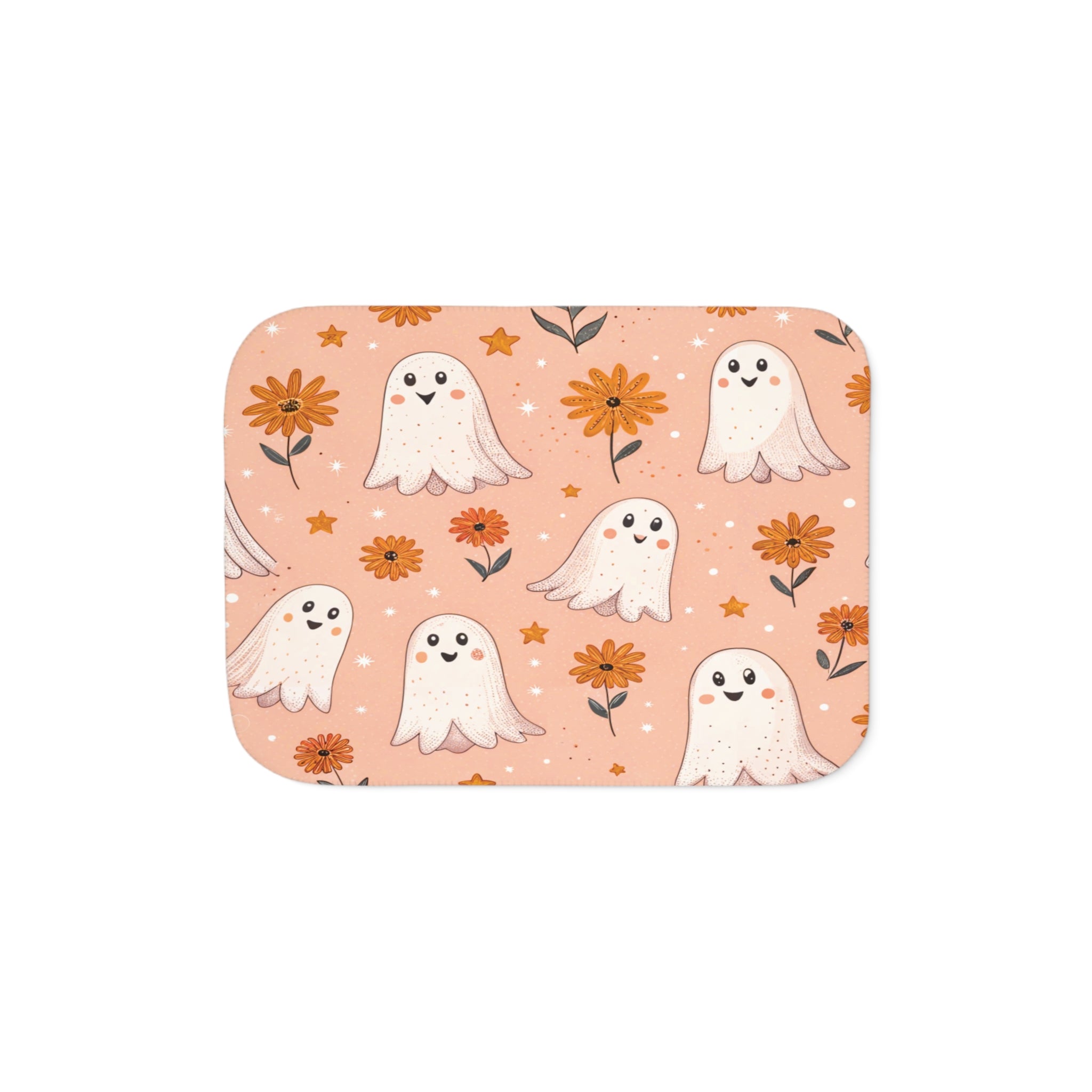 Boo-tiful Ghost Sherpa Blanket – Soft & Seasonal