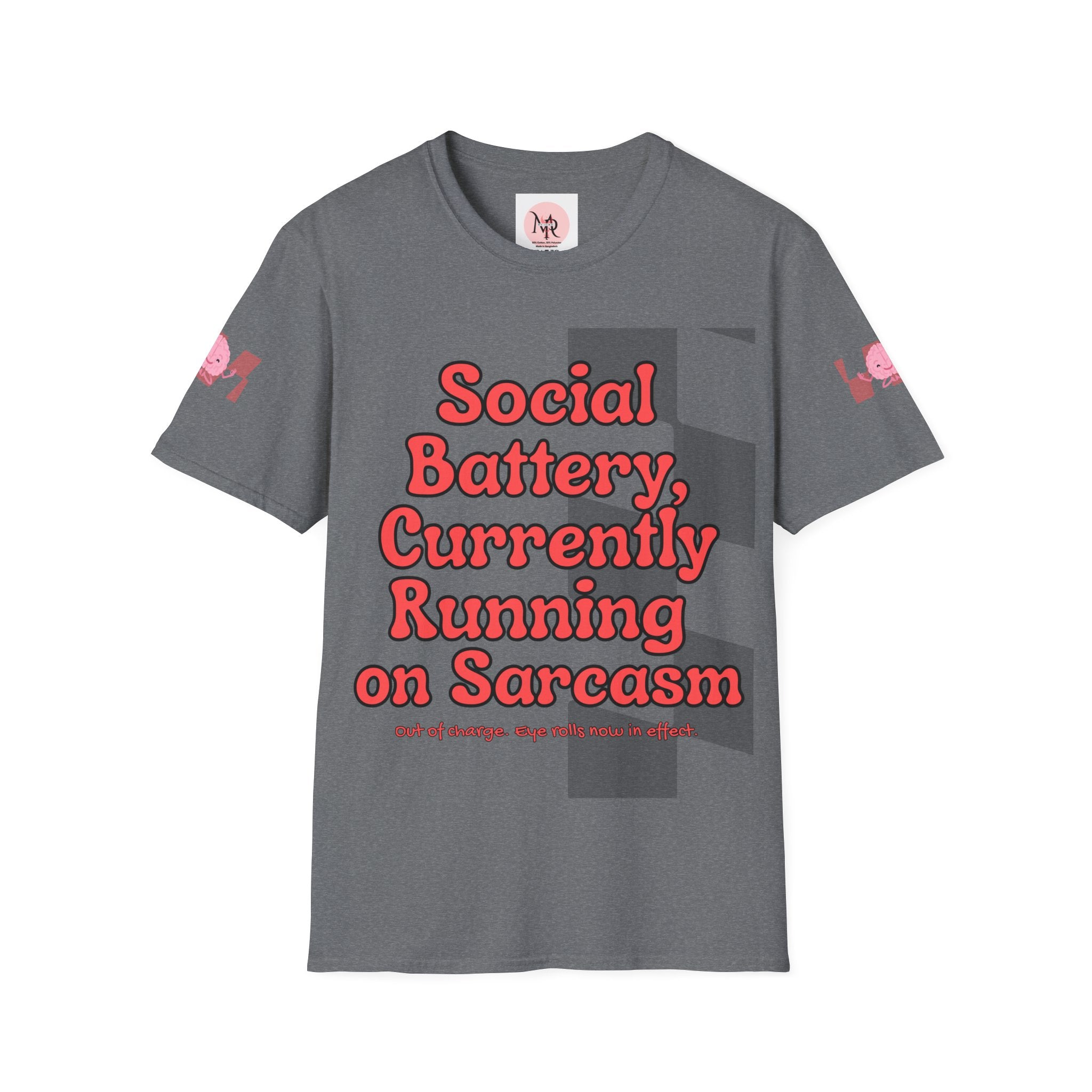 Sarcasm Tee – Social Battery Humour