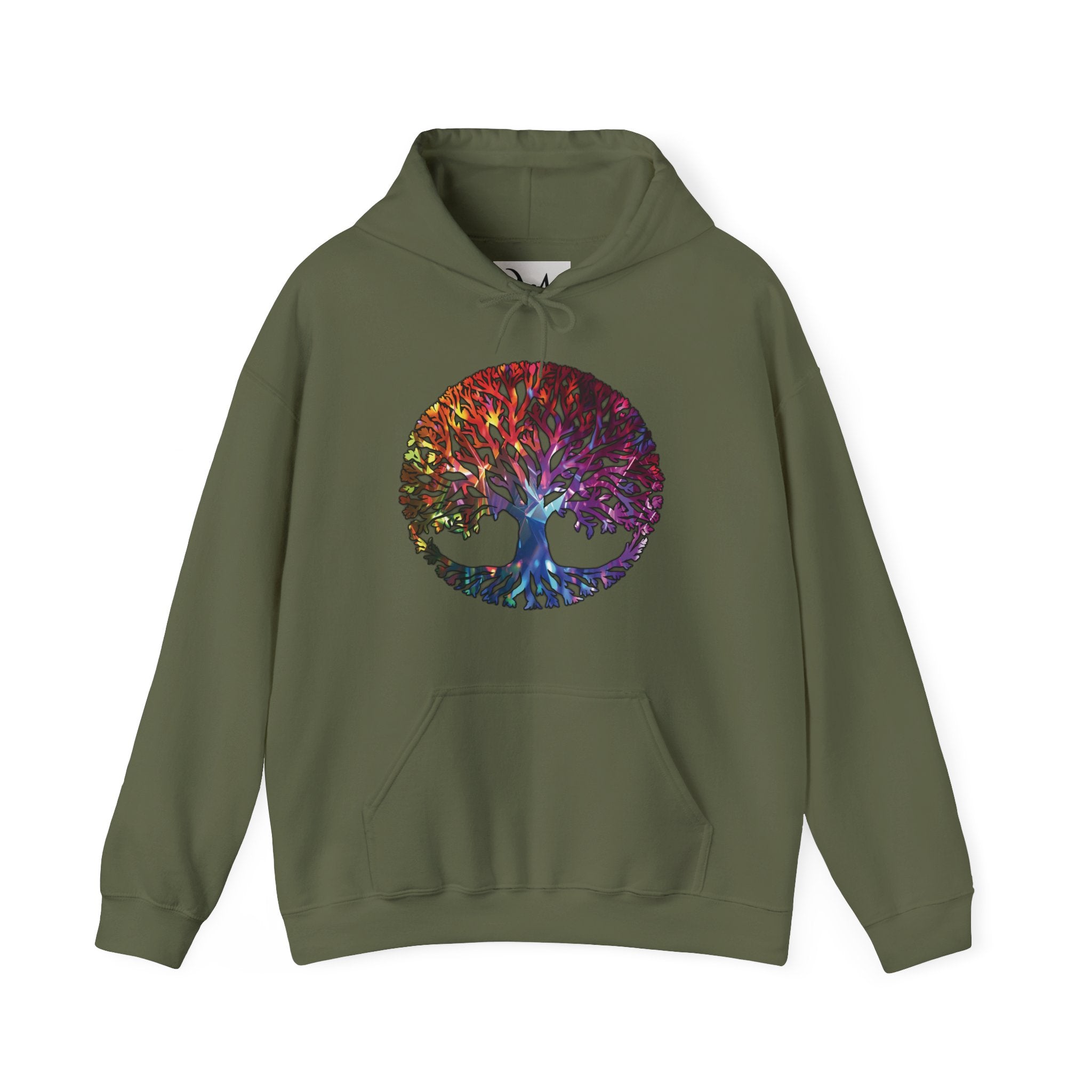 Unapologetically Neurodivergent Hoodie-Holographic Crystal Tree Design, Bold Identity Statement