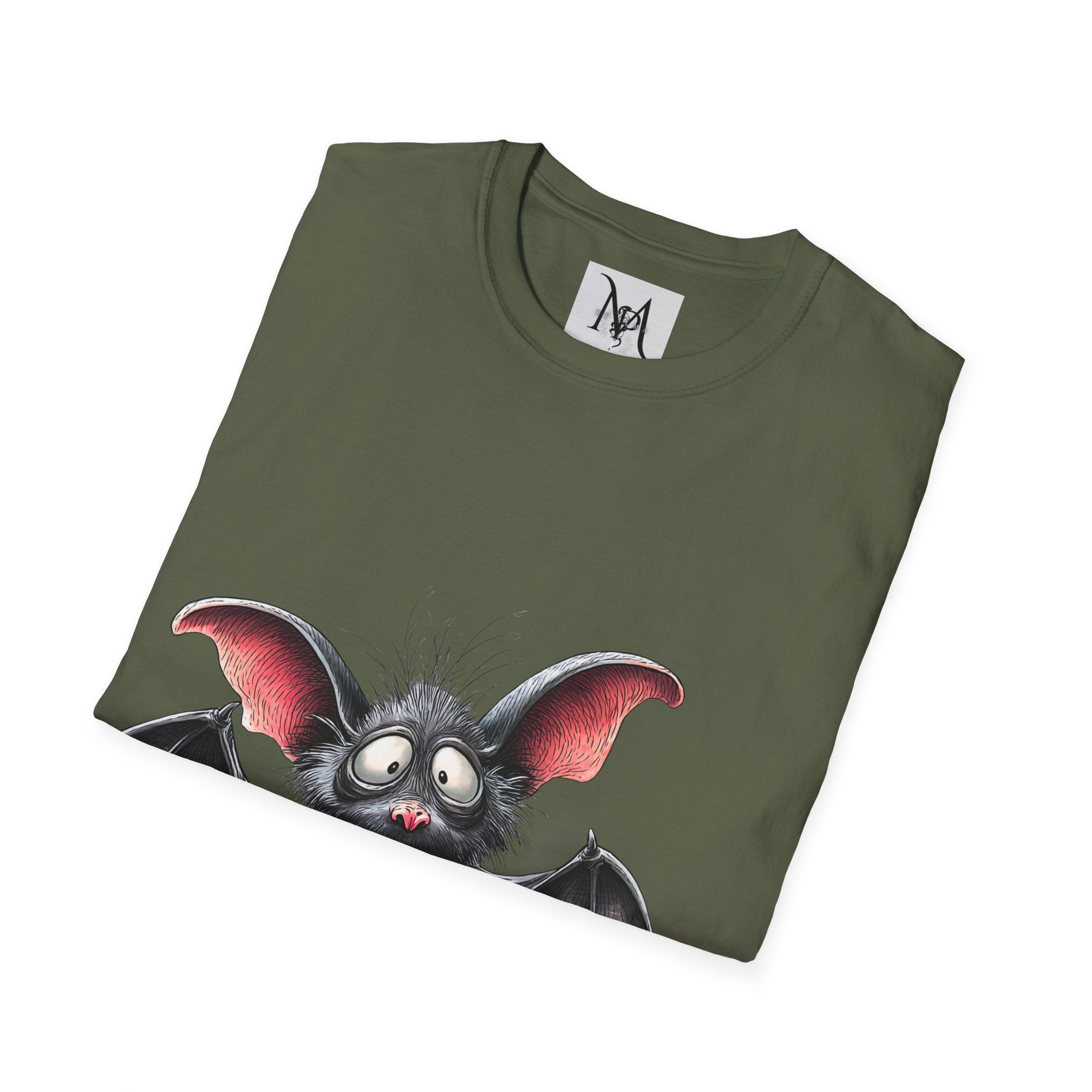 Bat-teries Drained – Cute and Funny Bat T-Shirt