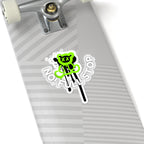 No! Full Stop – Neon Bear Sticker