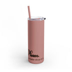 Witch, Please , Skinny Matte Tumbler with Straw (20oz / 600ml)