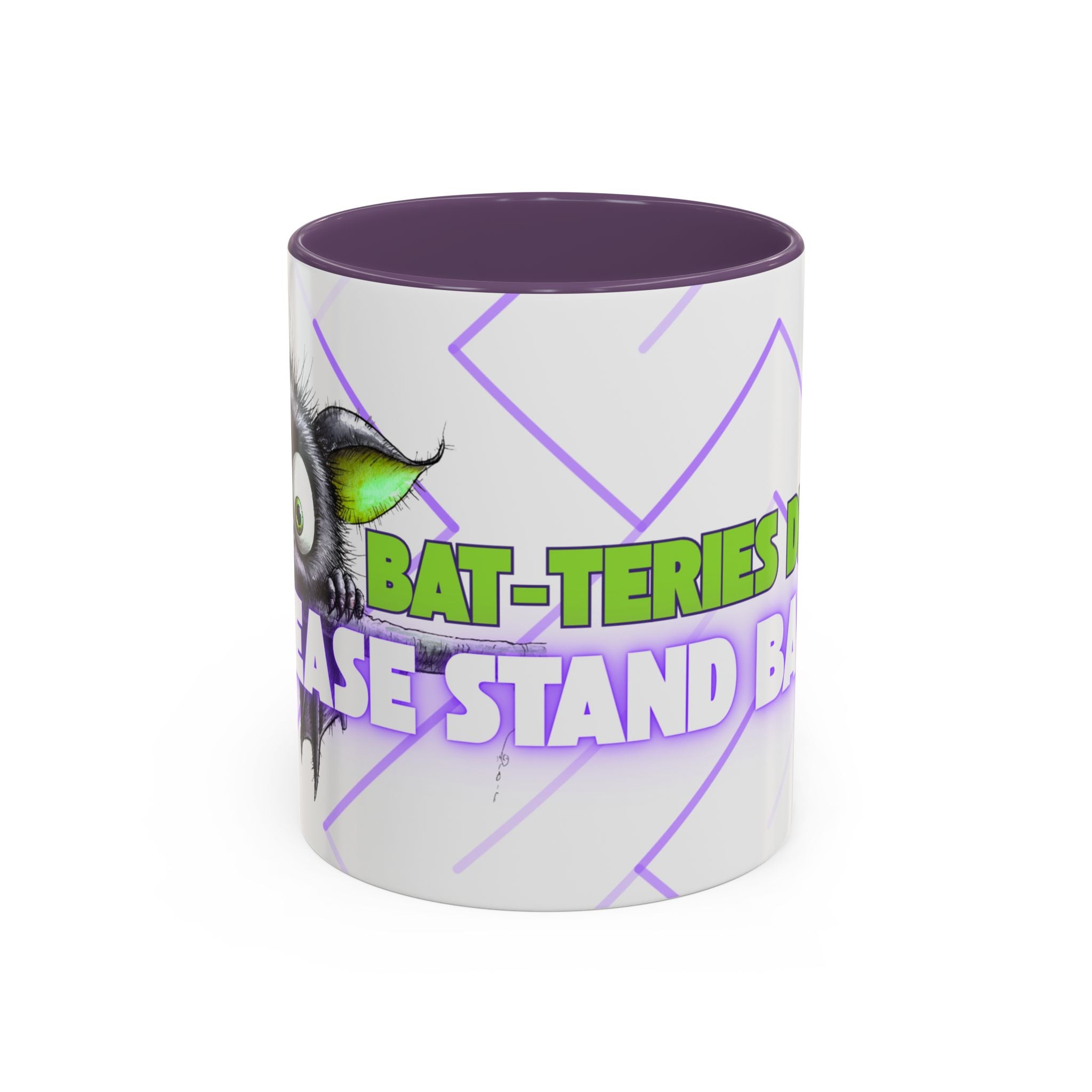 Bat-teries Drained Mug – Quirky Bat Design