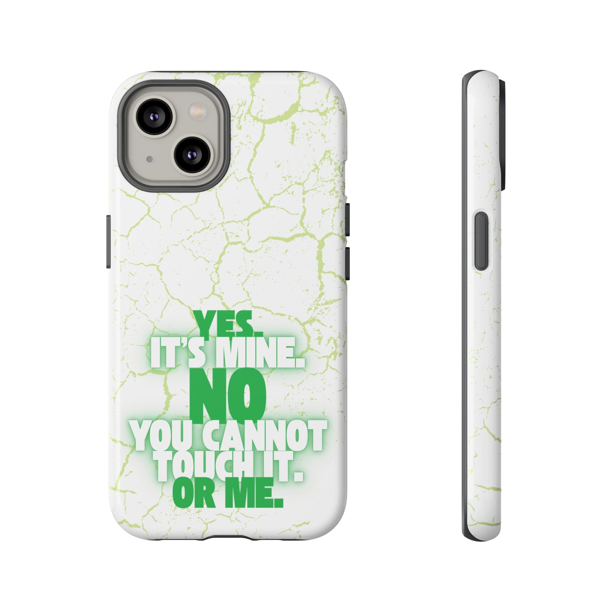 Sassy Quote Marble Crack Phone Case