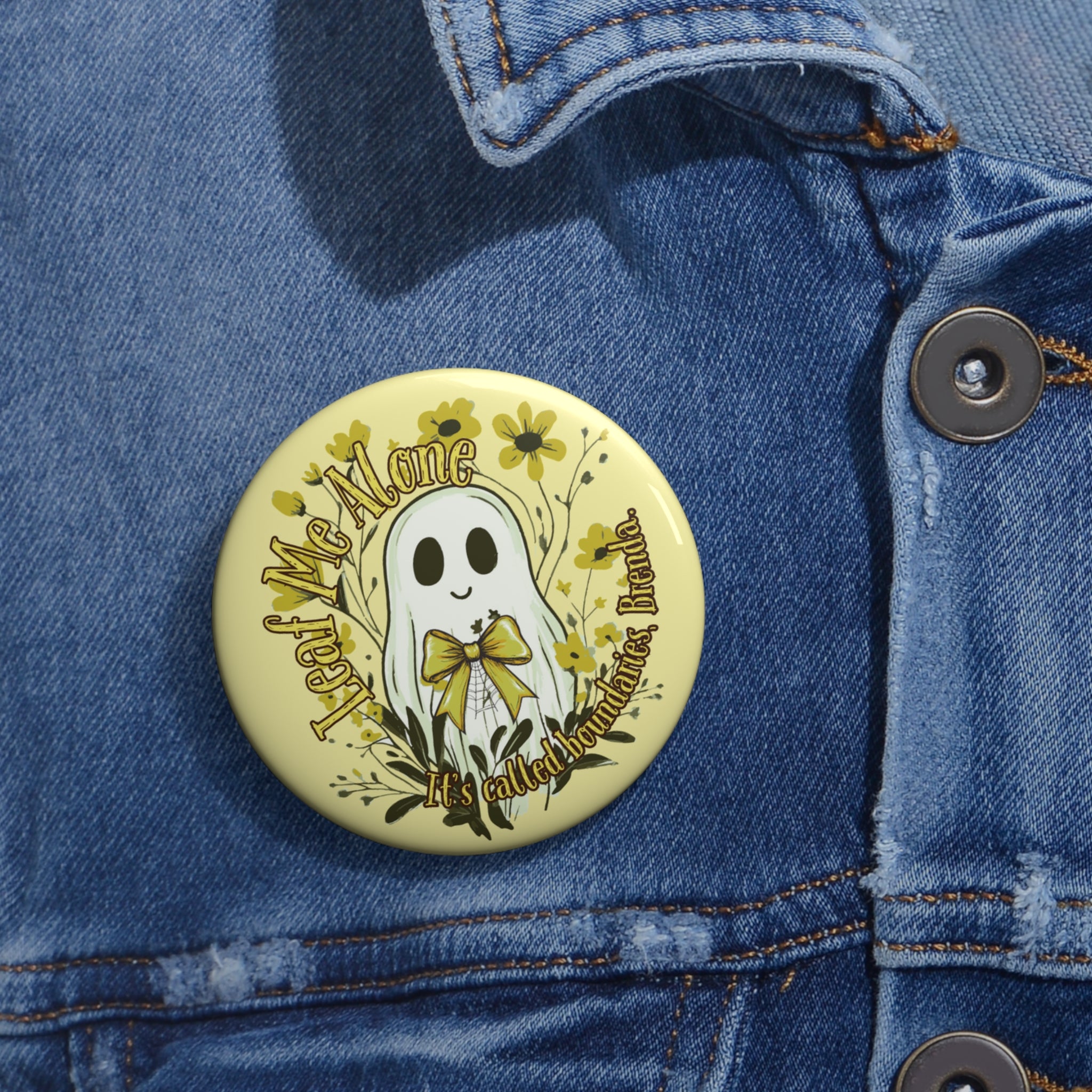 Boundary-Inclusive-Leaf Me Alone – Ghost Boundaries Badge