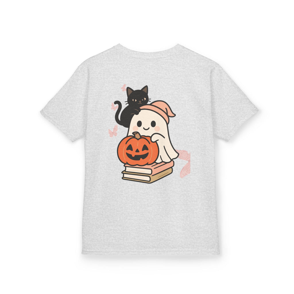 “Trick-or-Treating at My Pace” Kids Halloween T-Shirt – Inclusive Ghost & Pumpkin Design