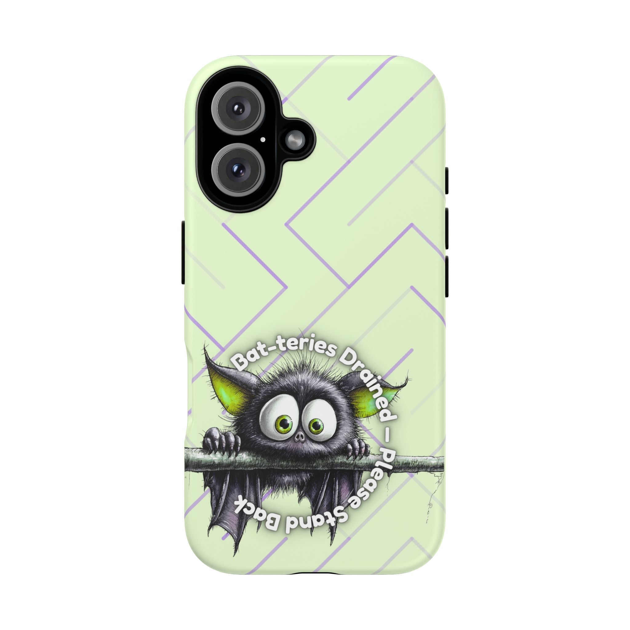 Bat-teries Drained Phone Case – Quirky Bat