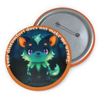Bold Healing Affirmation Badge – Mythical Fox Design (3in)