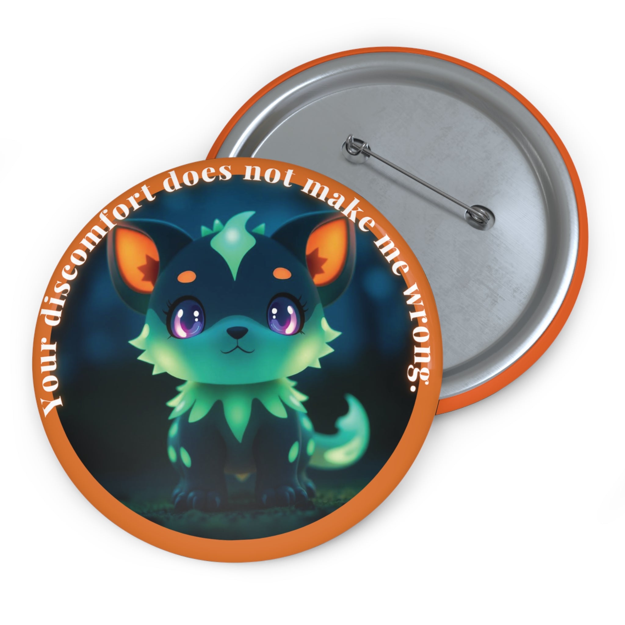 Bold Healing Affirmation Badge – Mythical Fox Design (3in)