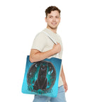 Witch Please Tote Bag – Gothic Black Cat, Spooky Moon Phases, Witchy Aesthetic Shopper