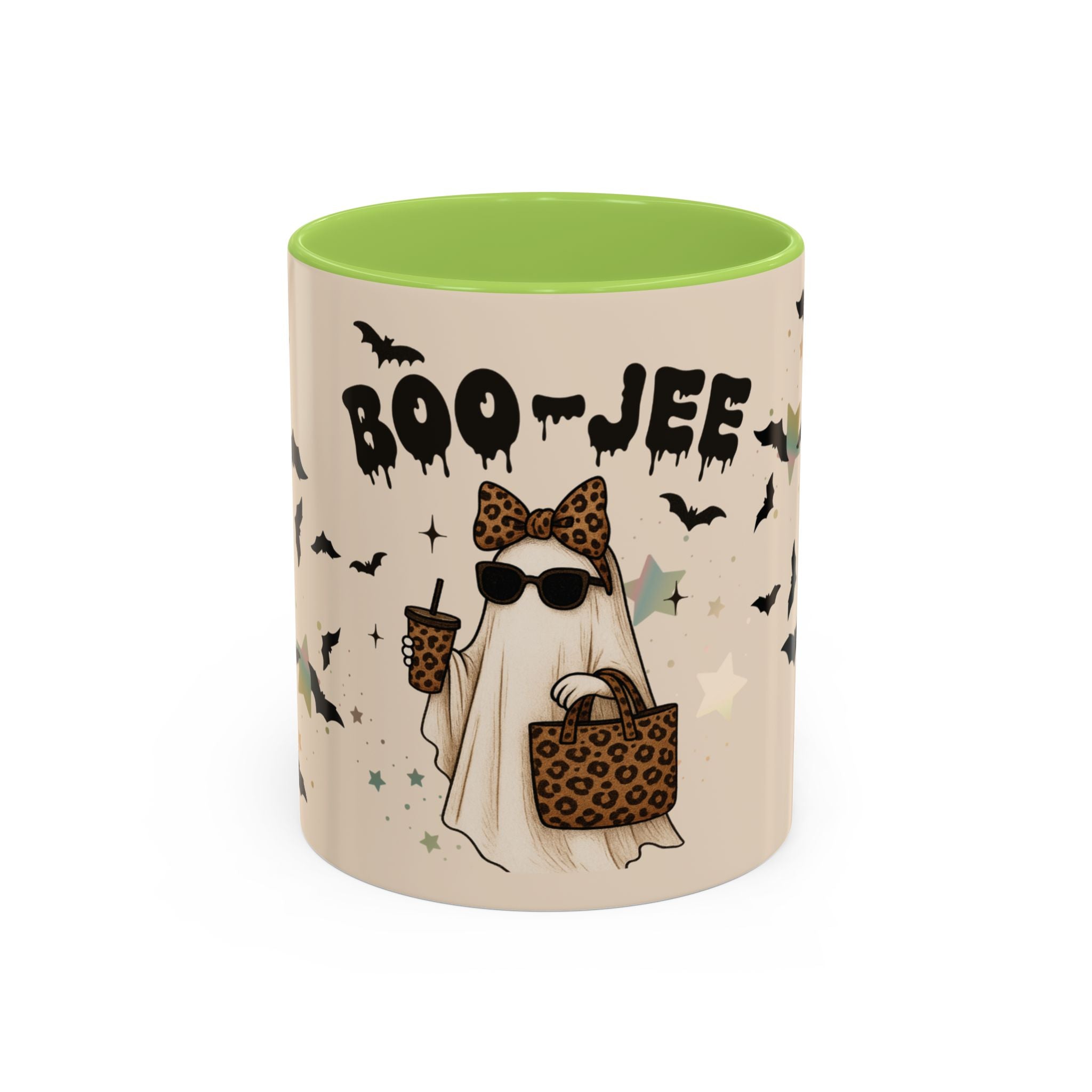 BOO-JEE Ghost Mug – Leopard Print Halloween