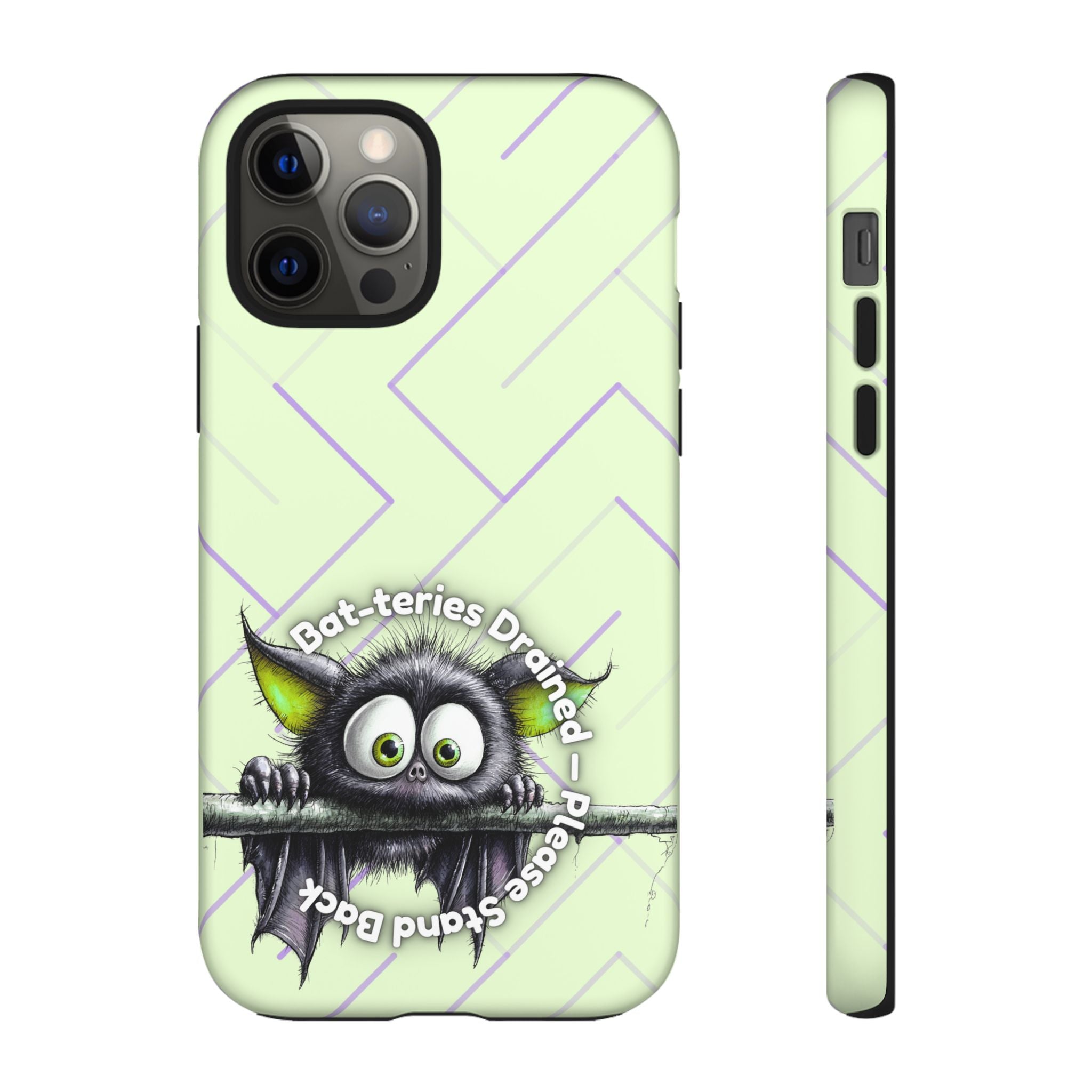 Bat-teries Drained Phone Case – Quirky Bat