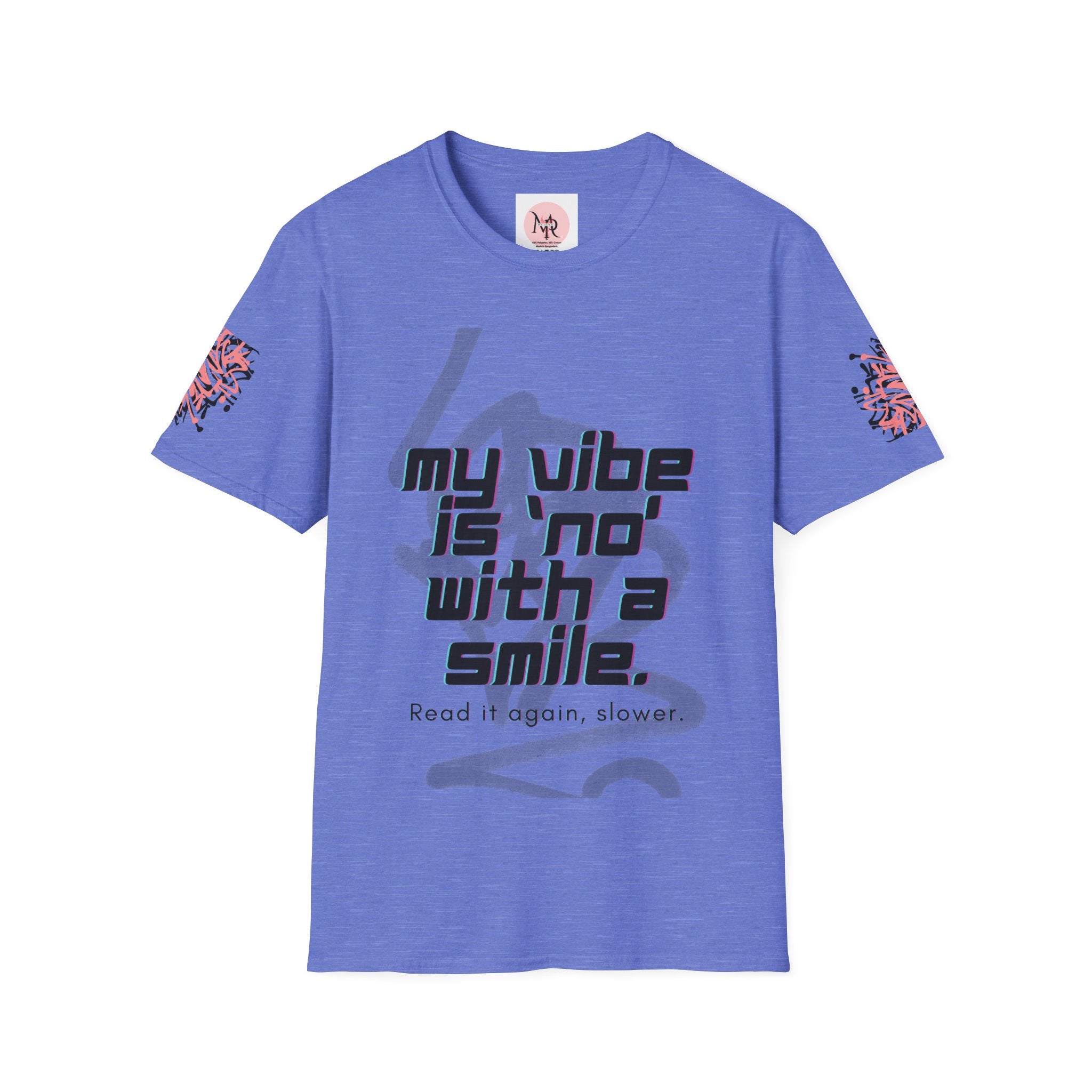 Graffiti Quote Tee – Bold Monochrome