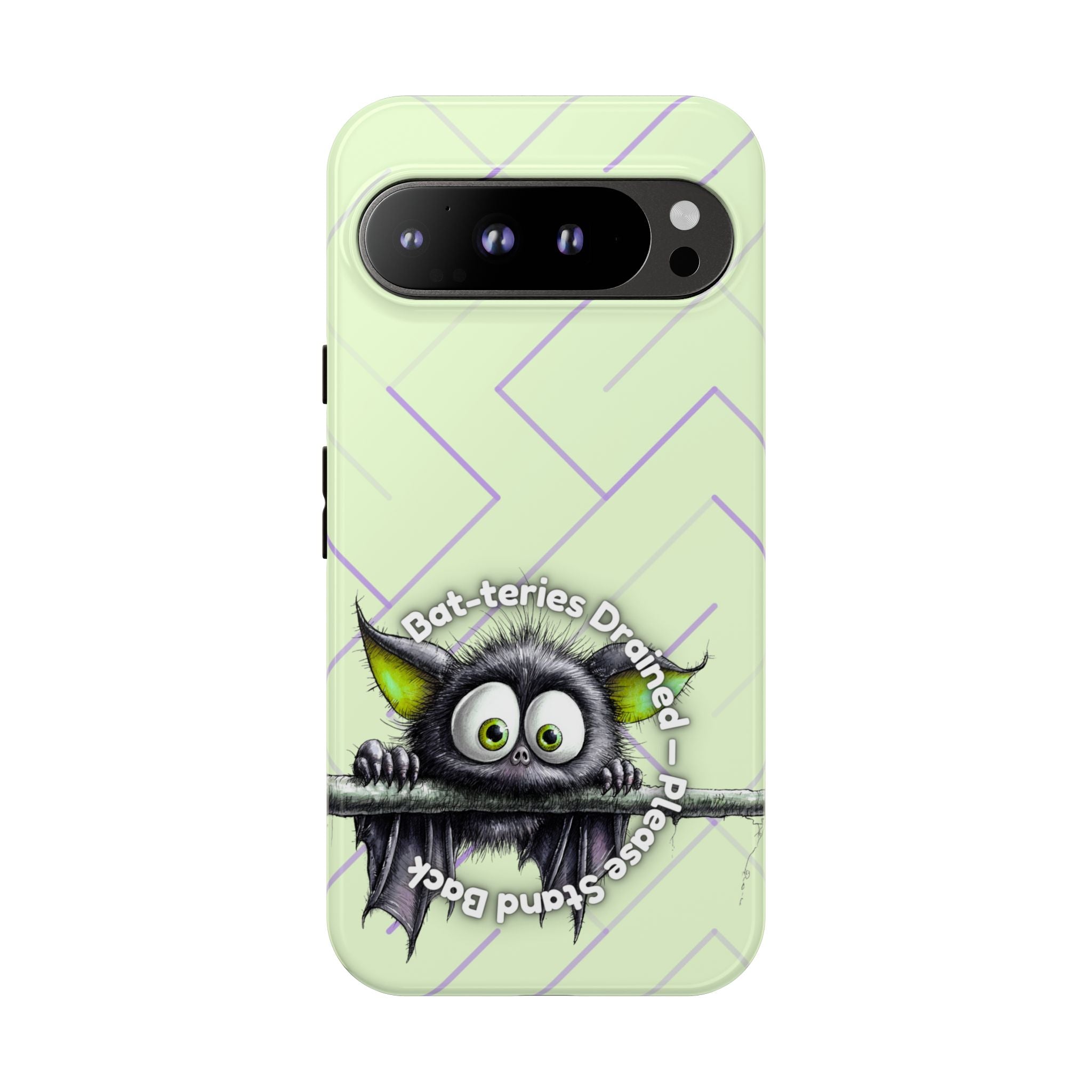 Bat-teries Drained Phone Case – Quirky Bat