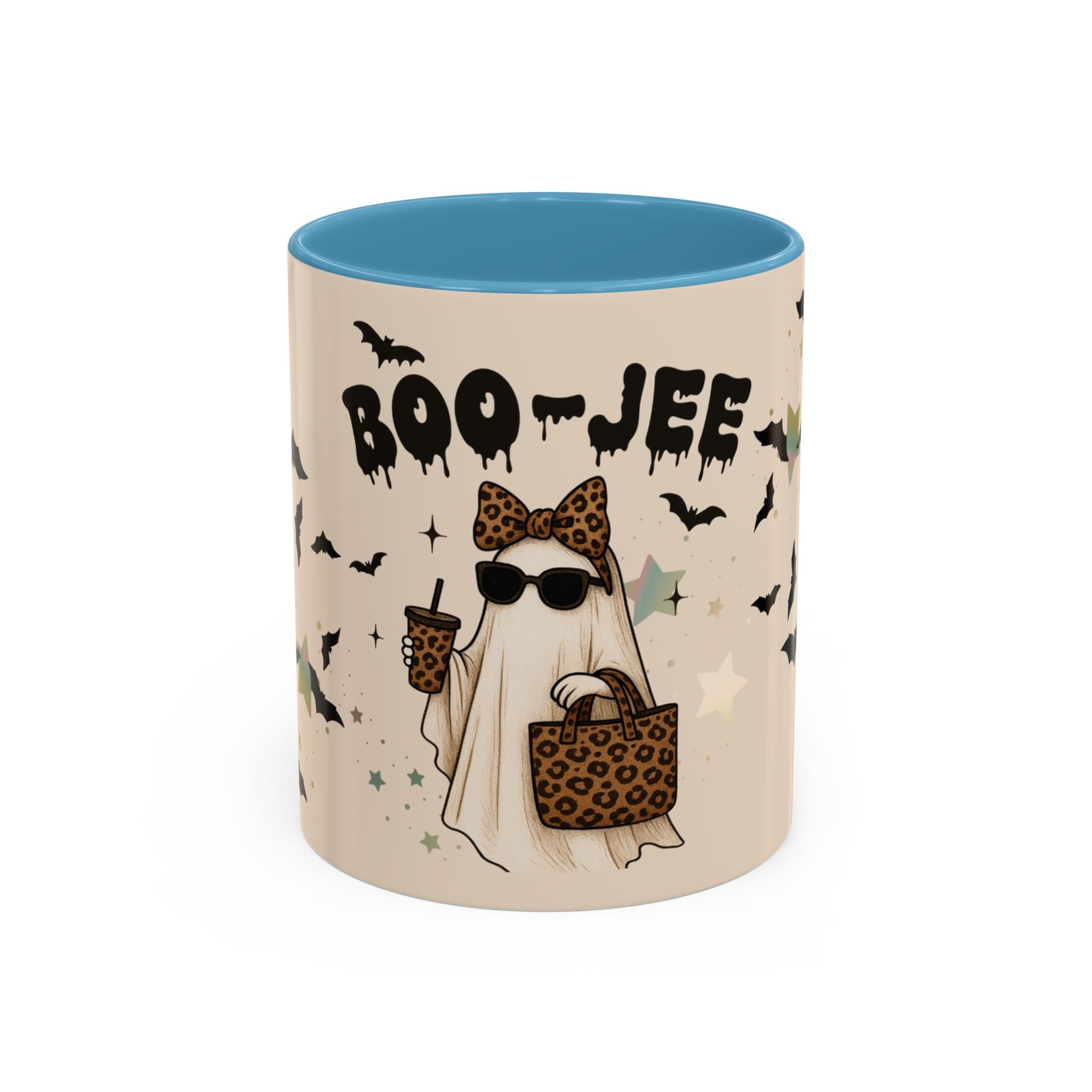 BOO-JEE Ghost Mug – Leopard Print Halloween