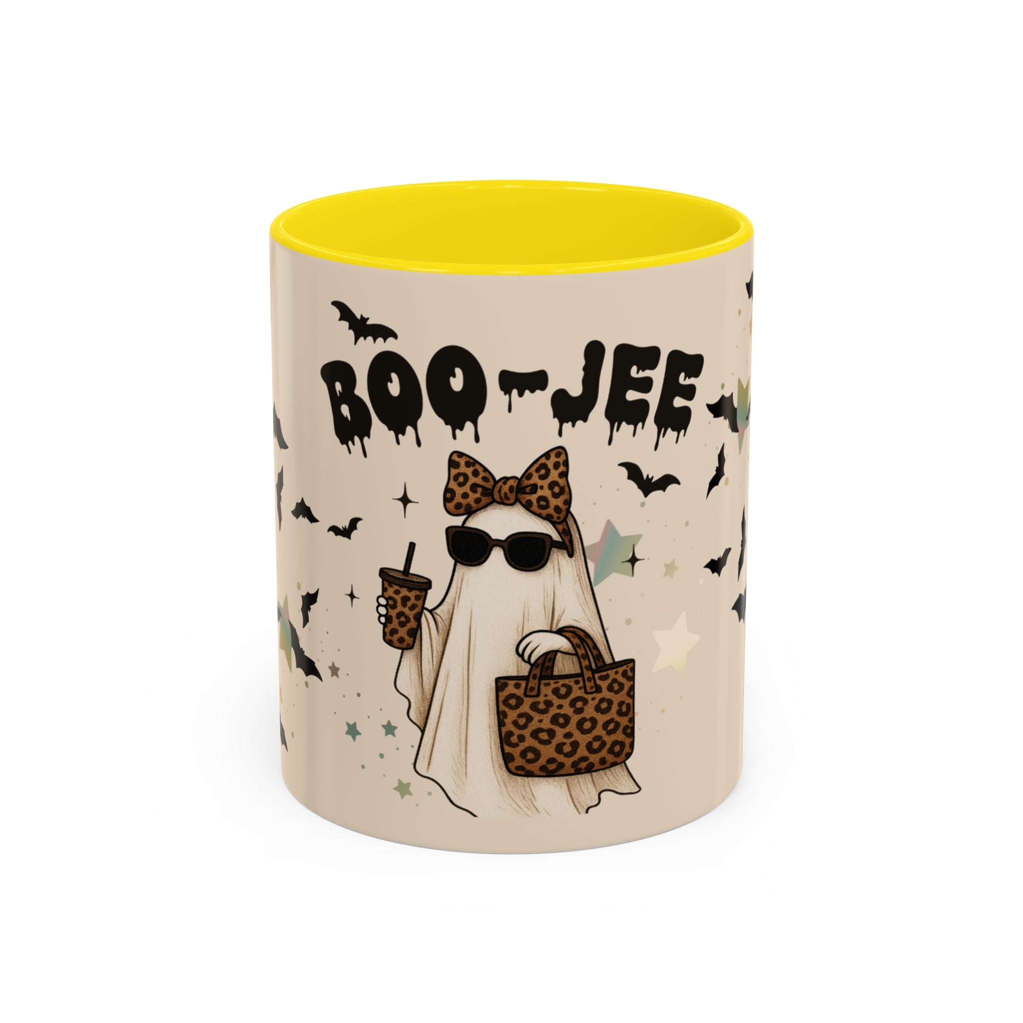 BOO-JEE Ghost Mug – Leopard Print Halloween