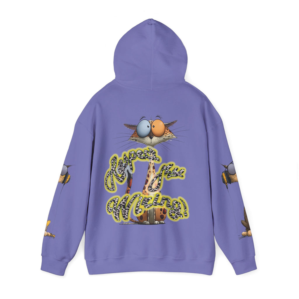 Respect My Wiring Hoodie-Cat Graphic Sweatshirt