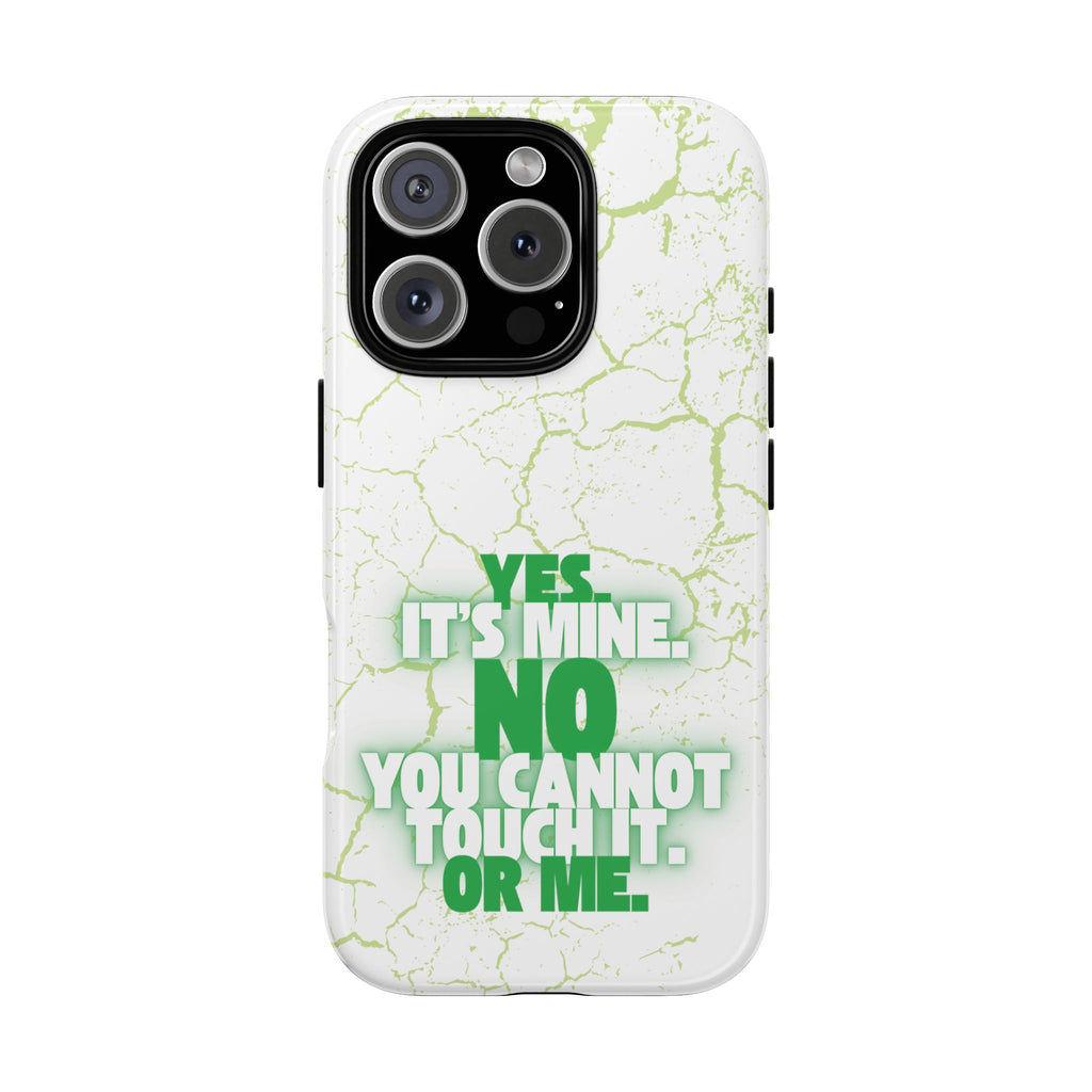 Sassy Quote Marble Crack Phone Case