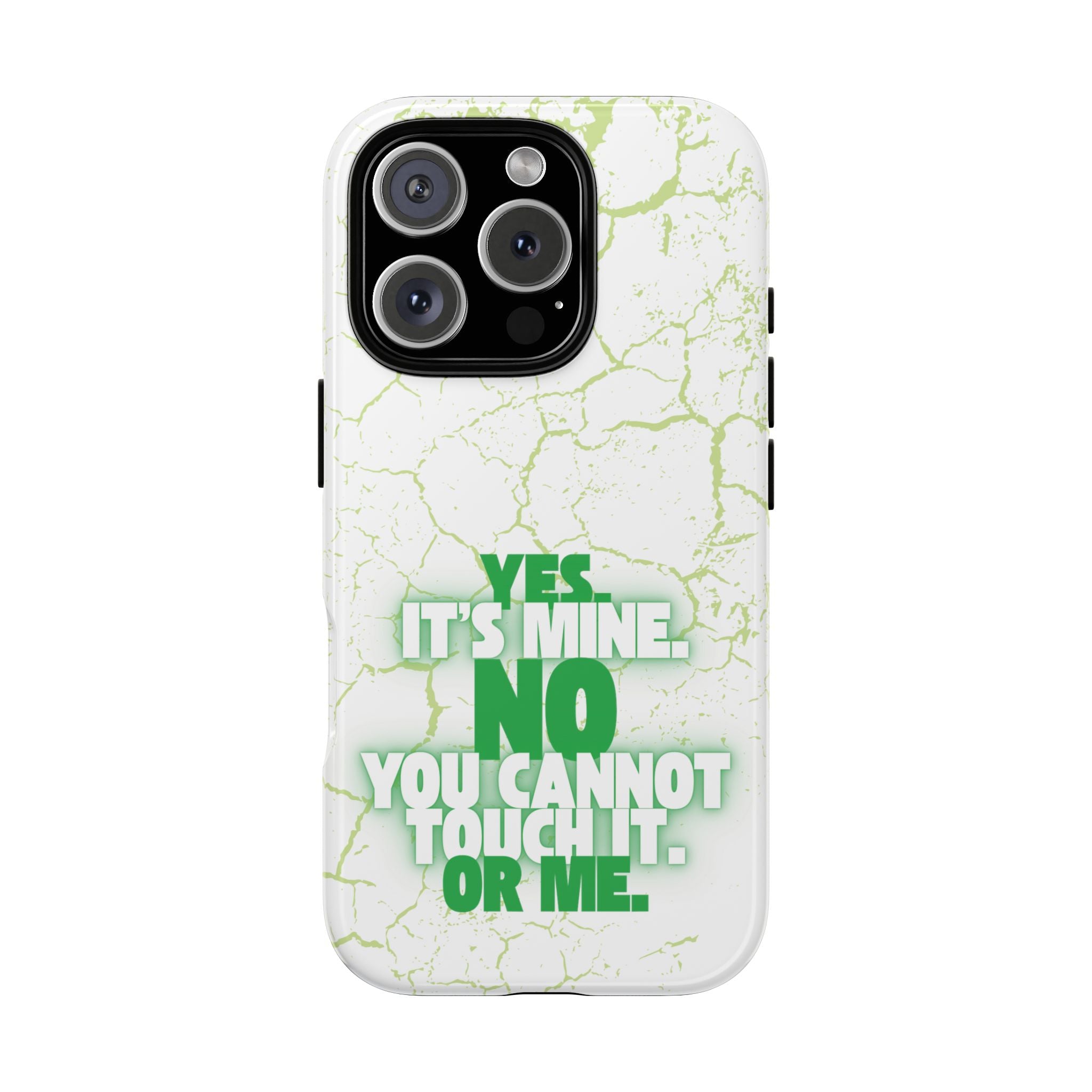 Sassy Quote Marble Crack Phone Case