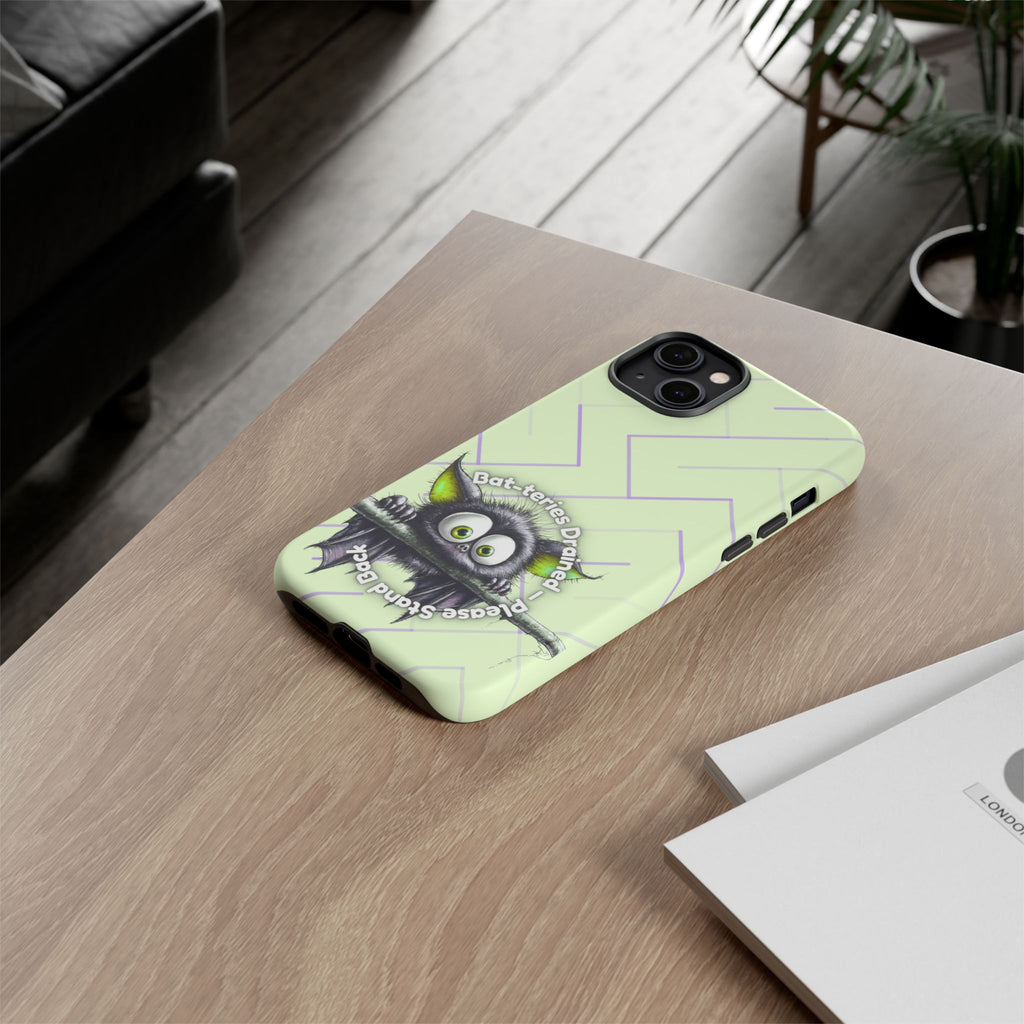 Bat-teries Drained Phone Case – Quirky Bat