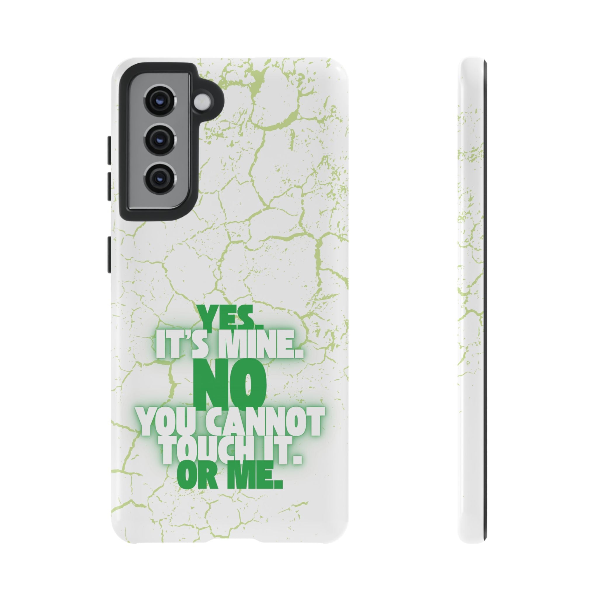 Sassy Quote Marble Crack Phone Case