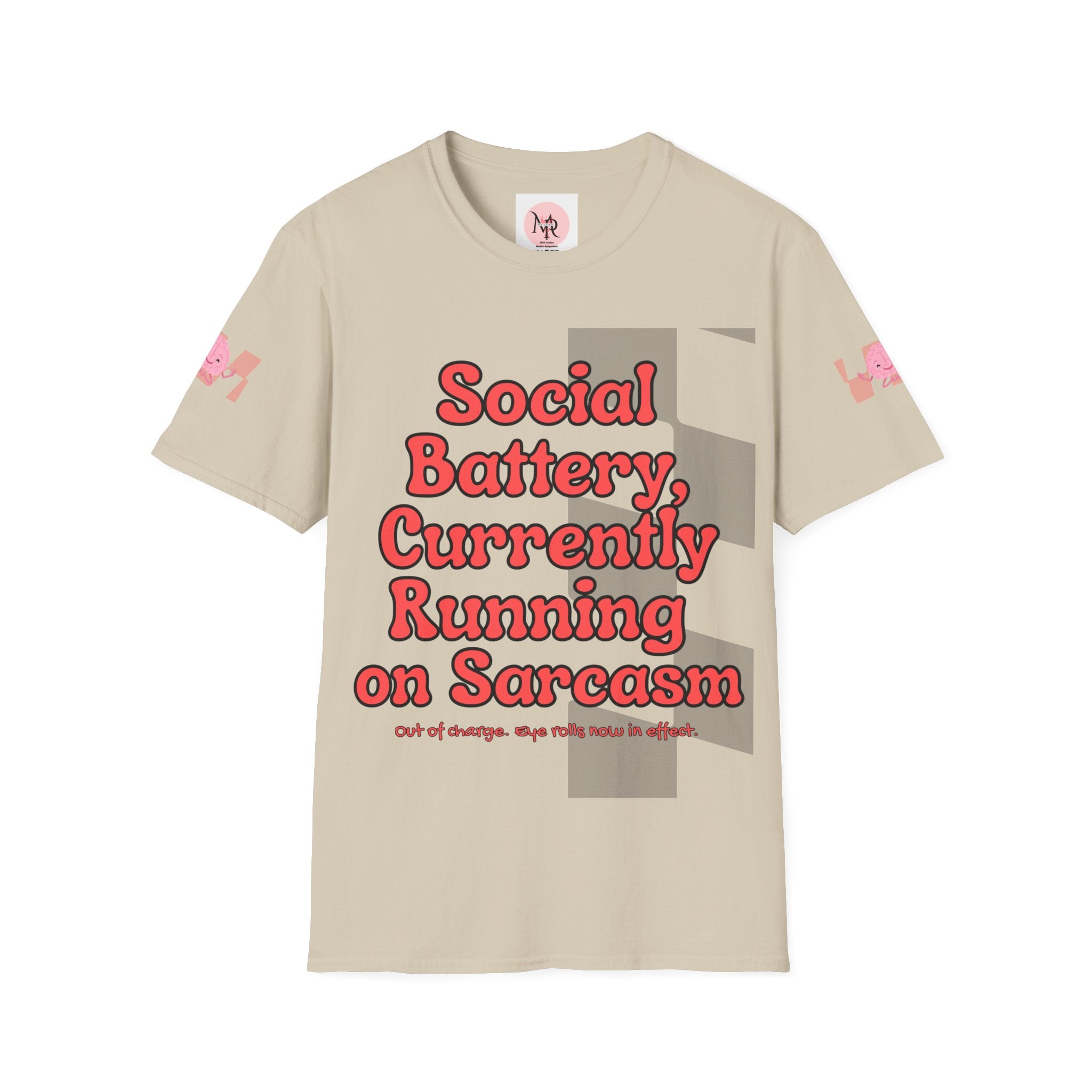 Sarcasm Tee – Social Battery Humour