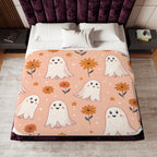 Boo-tiful Ghost Sherpa Blanket – Soft & Seasonal