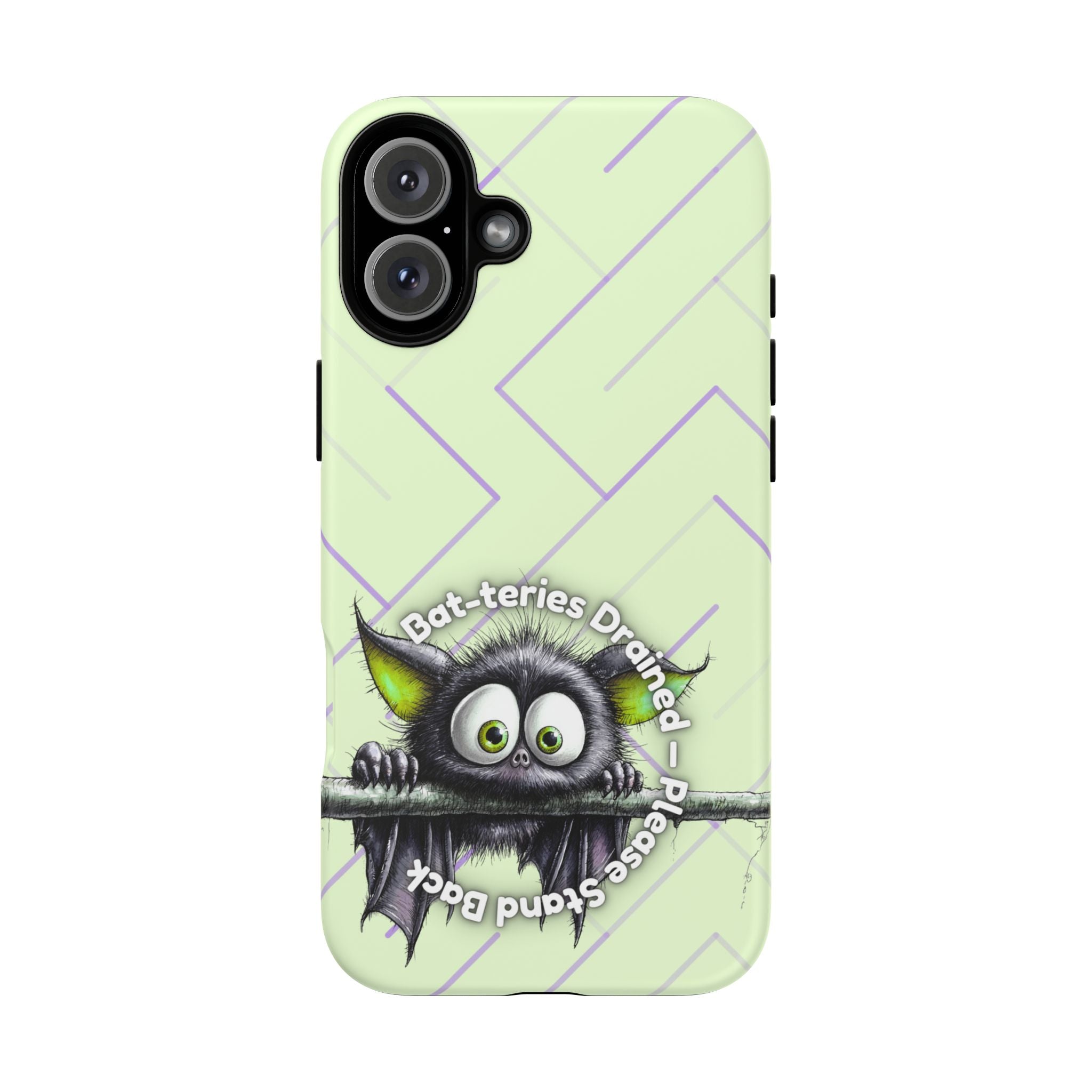 Bat-teries Drained Phone Case – Quirky Bat