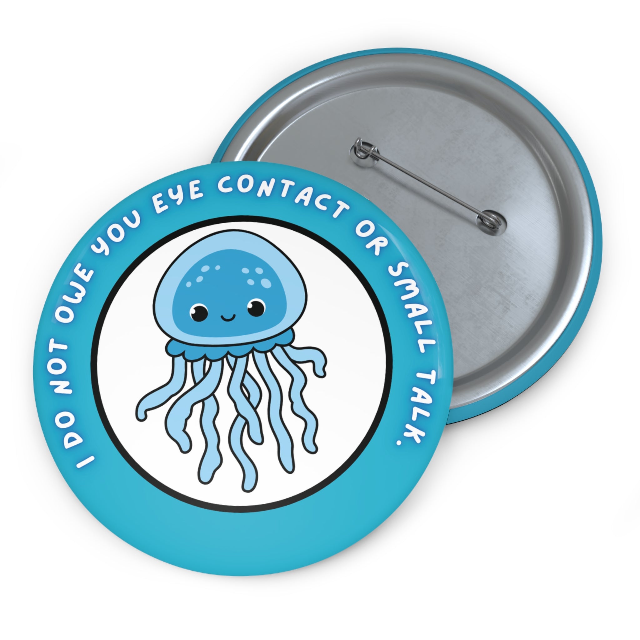 Autism Awareness Pin Badge – Jellyfish Design (3in)
