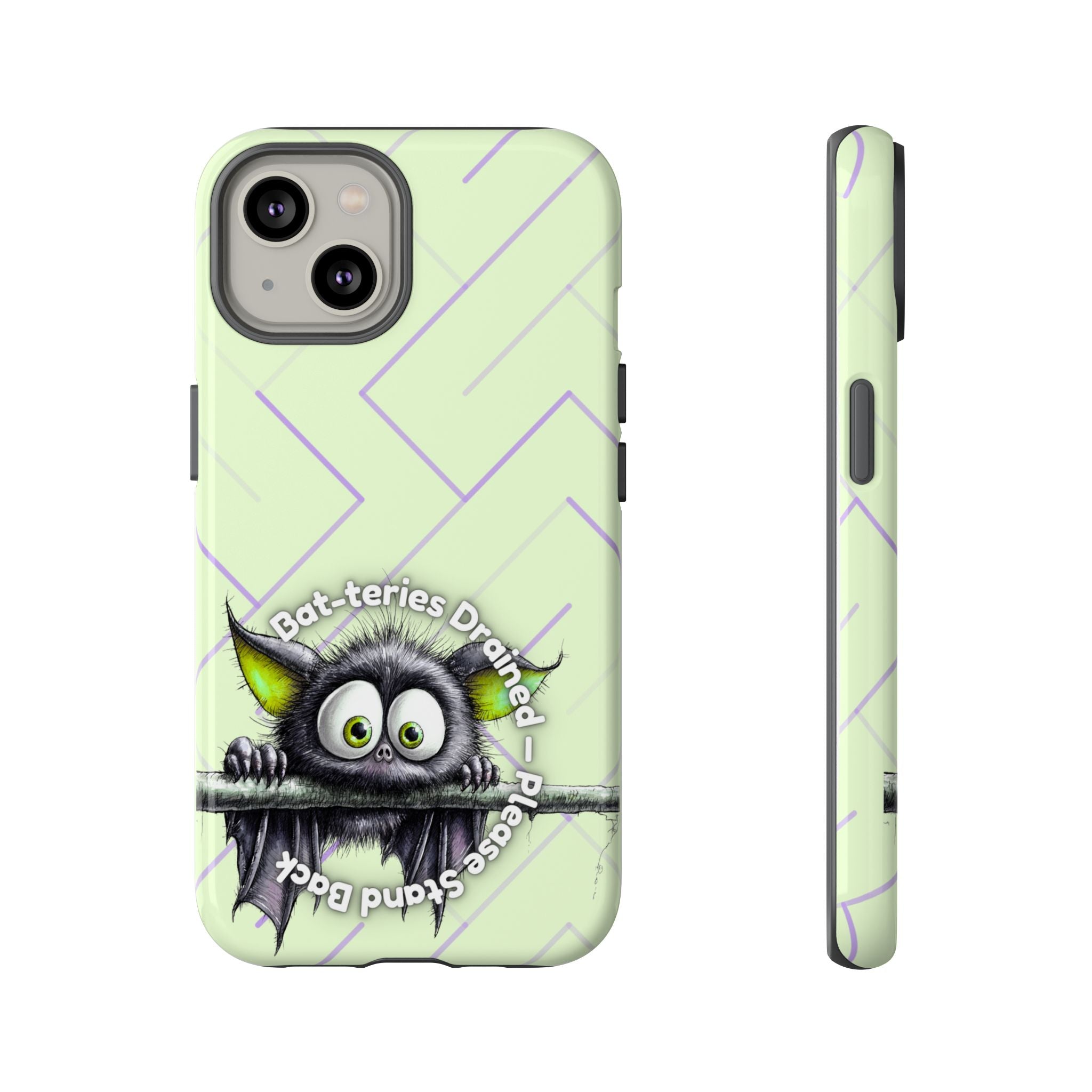 Bat-teries Drained Phone Case – Quirky Bat