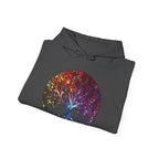 Unapologetically Neurodivergent Hoodie-Holographic Crystal Tree Design, Bold Identity Statement