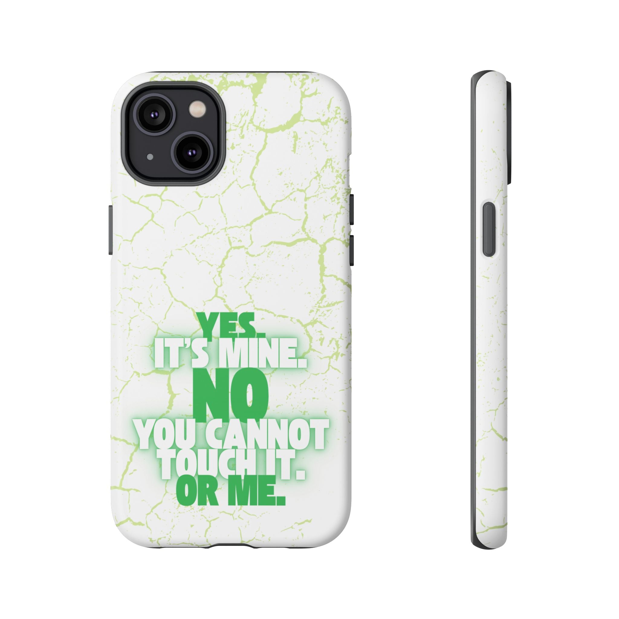 Sassy Quote Marble Crack Phone Case