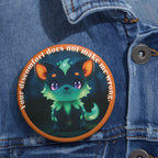 Bold Healing Affirmation Badge – Mythical Fox Design (3in)