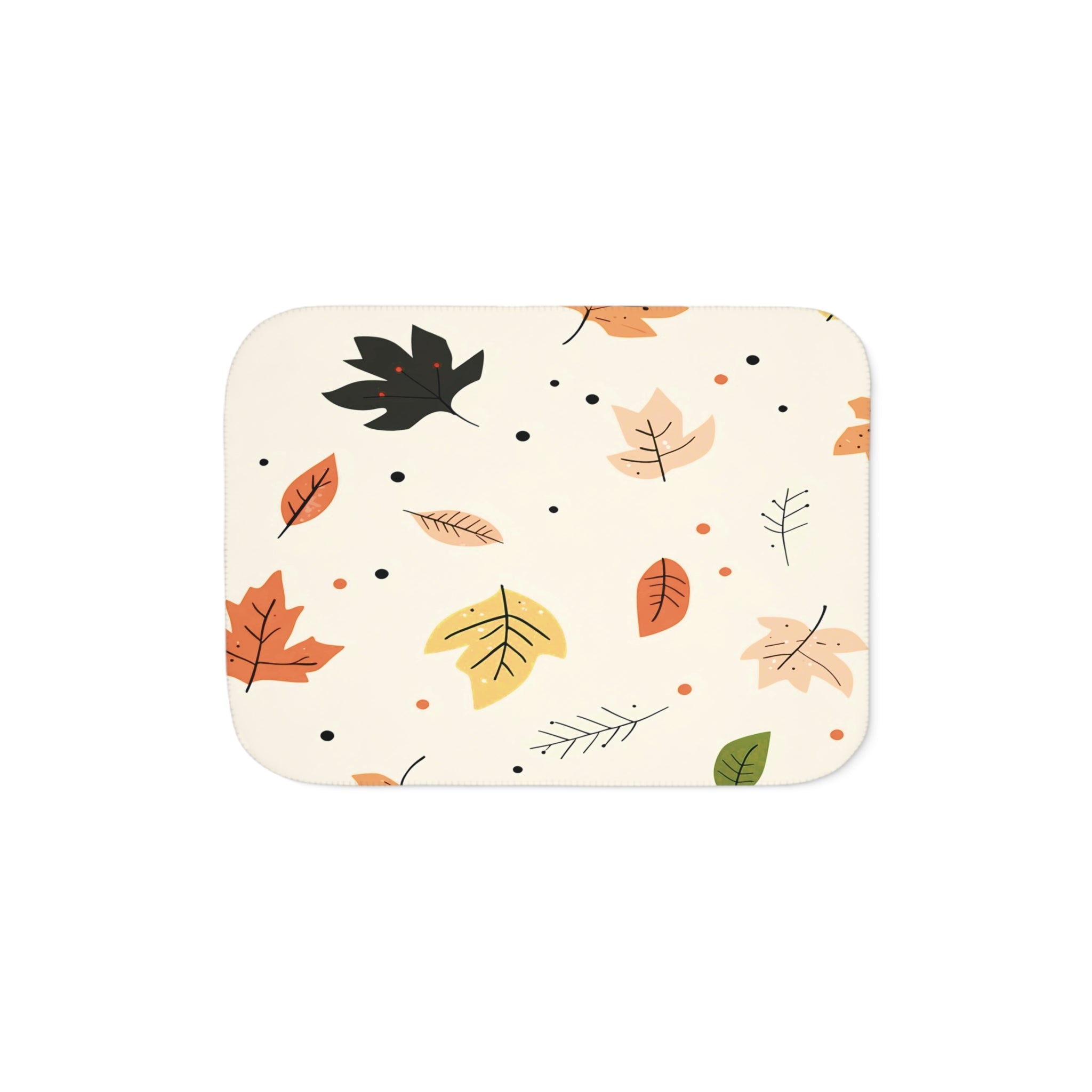 Crisp Leaves Sherpa Blanket – Snug & Seasonal