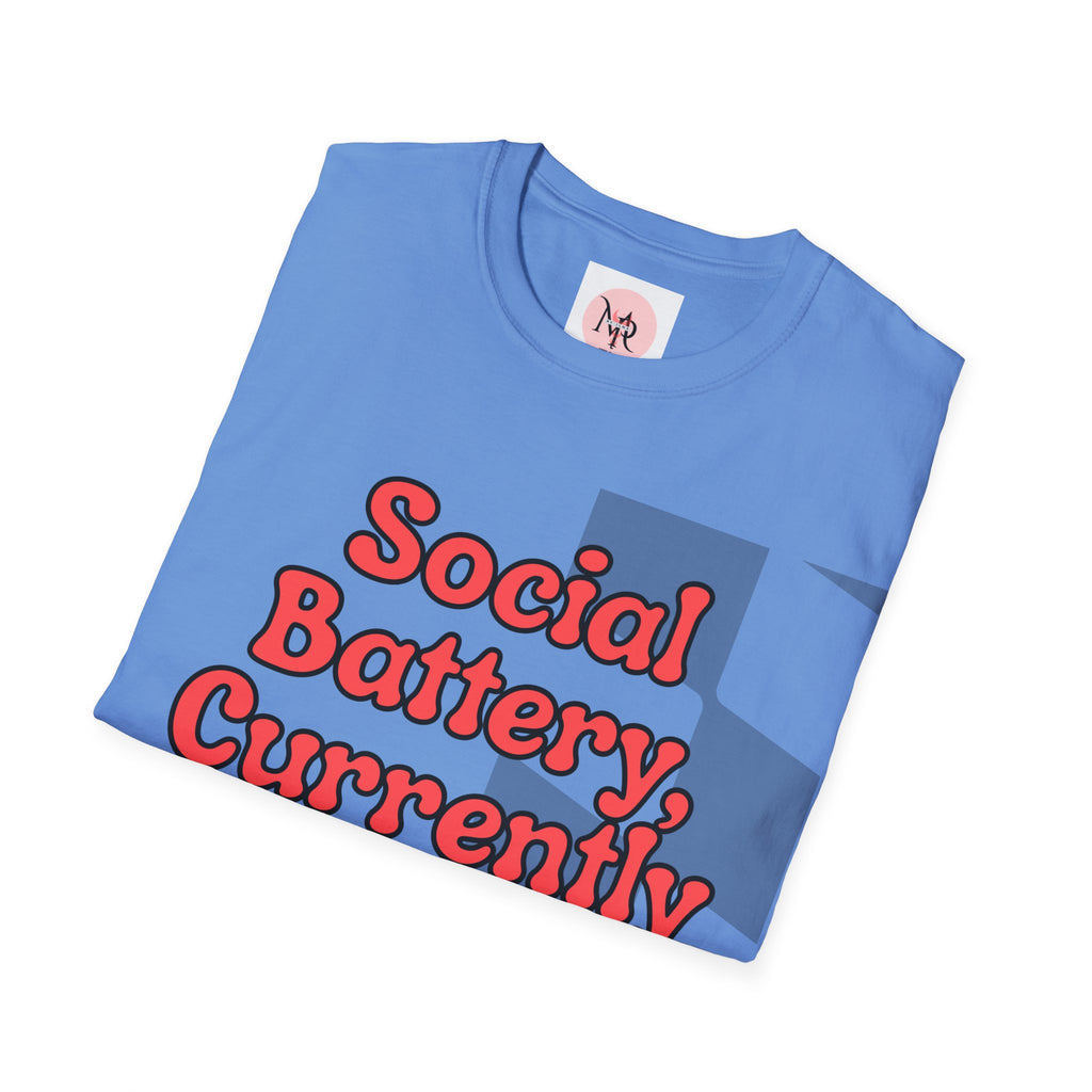 Sarcasm Tee – Social Battery Humour