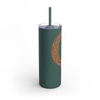 Witch, Please , Skinny Matte Tumbler with Straw (20oz / 600ml)