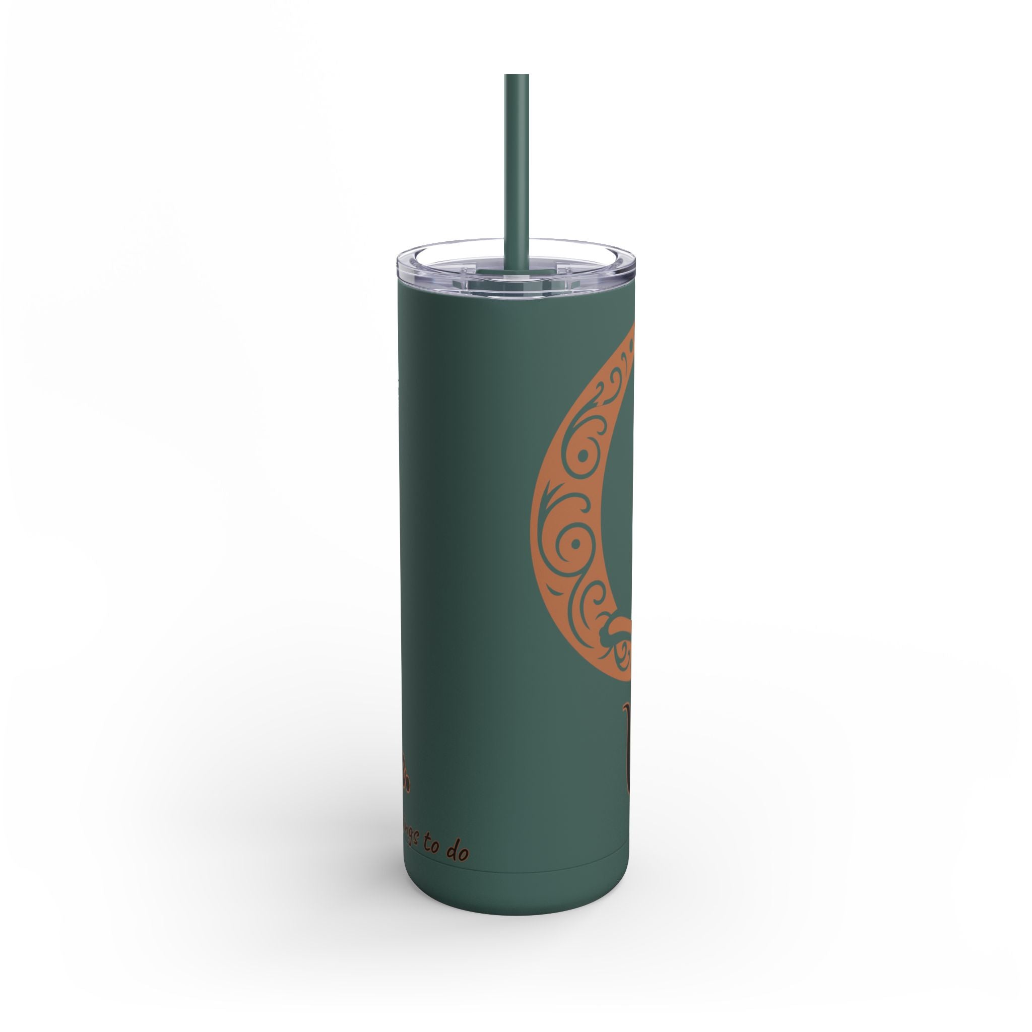 Witch, Please , Skinny Matte Tumbler with Straw (20oz / 600ml)