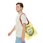 Leaf Me Alone Tote Bag, Cute Ghost Boundaries Bag, Funny Autumn Halloween Tote