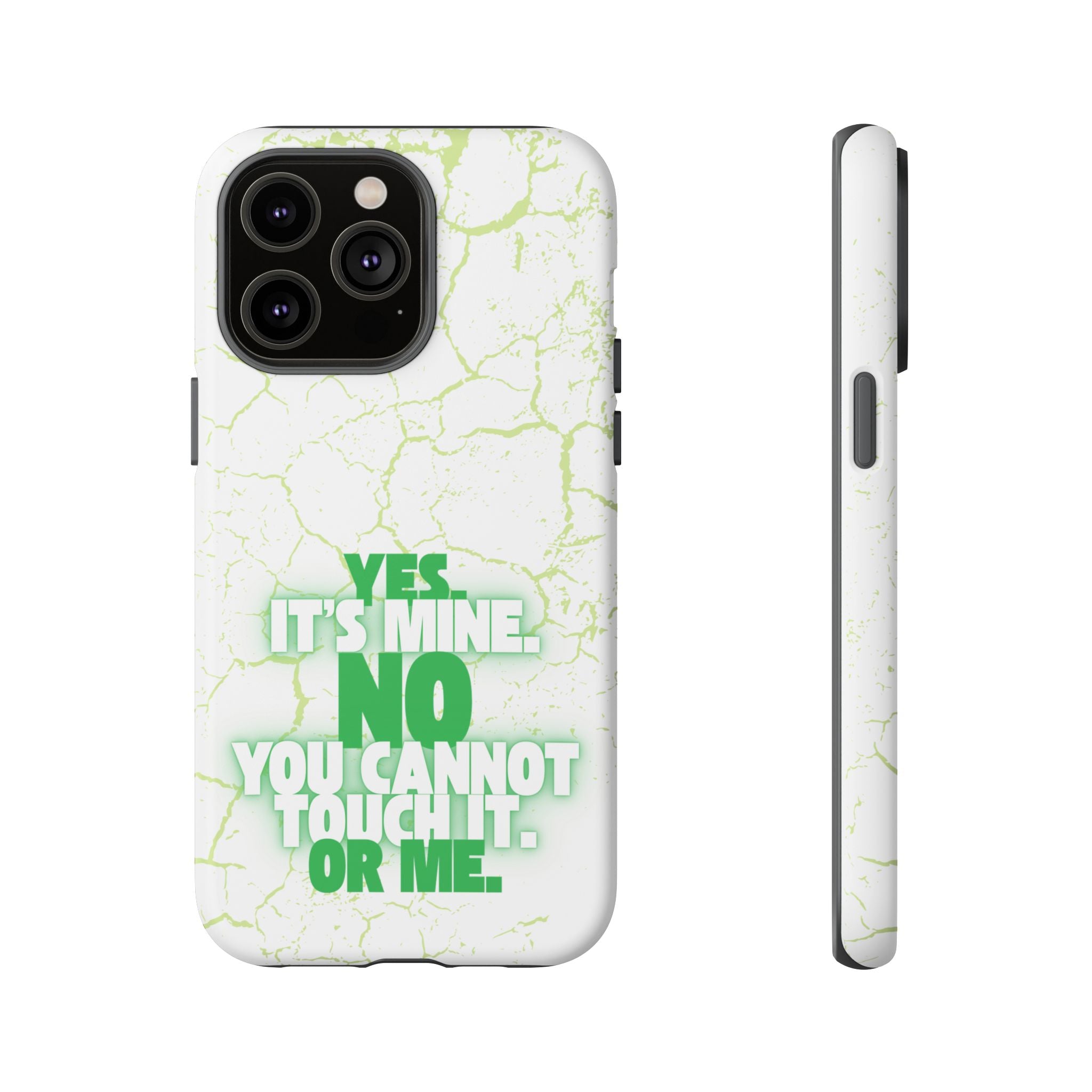 Sassy Quote Marble Crack Phone Case