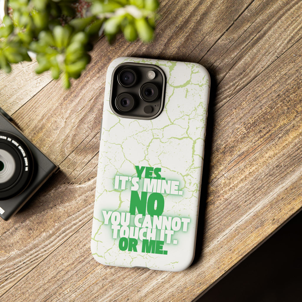 Sassy Quote Marble Crack Phone Case