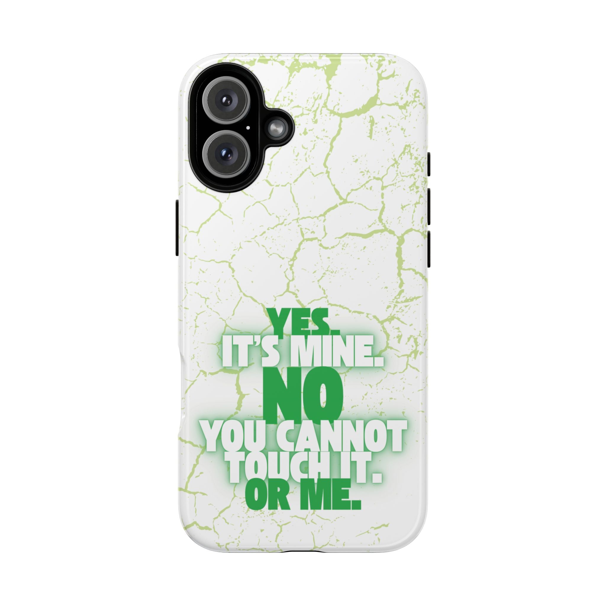 Sassy Quote Marble Crack Phone Case